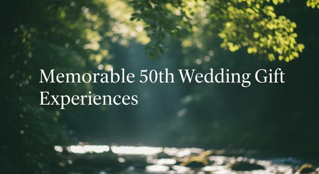 Memorable 50th Wedding Gift Experiences
