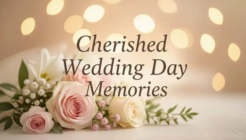 Cherished Wedding Day Memories