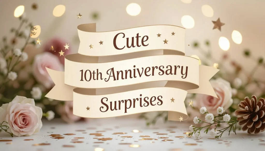 Cute 10th Anniversary Surprises