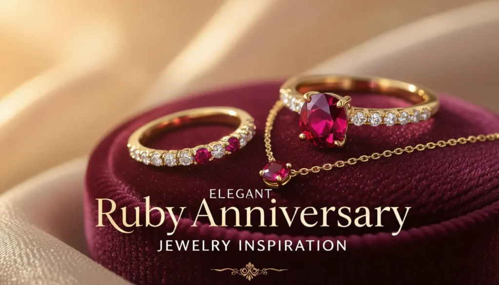 Elegant Ruby Anniversary Jewelry Inspiration