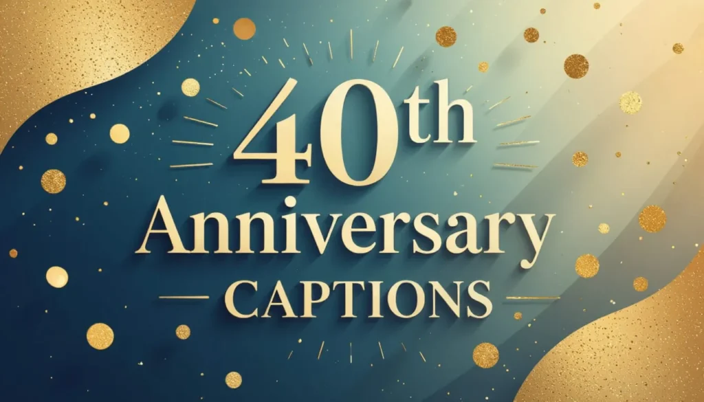 40th Anniversary Captions