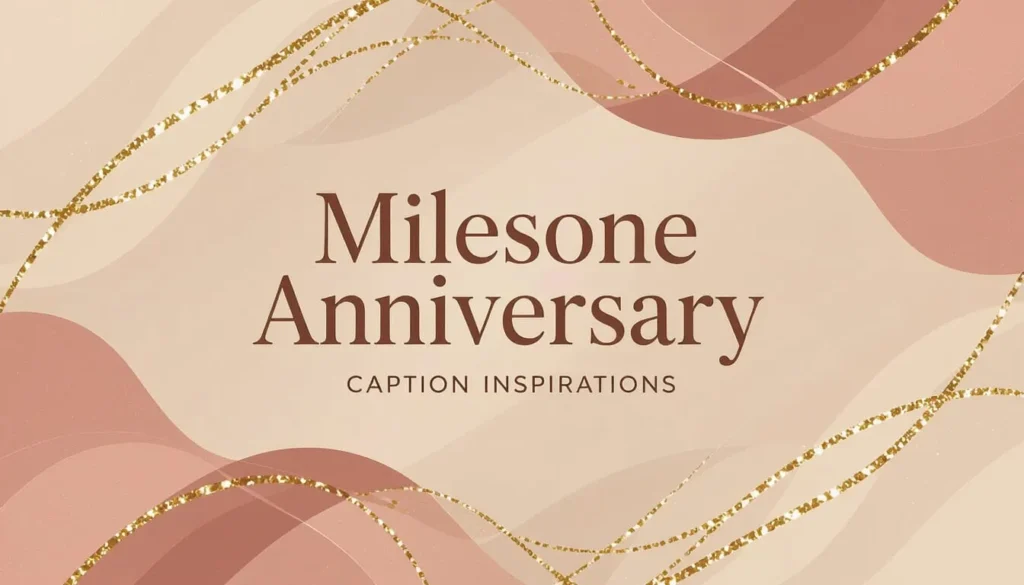 Milestone Anniversary Caption Inspirations