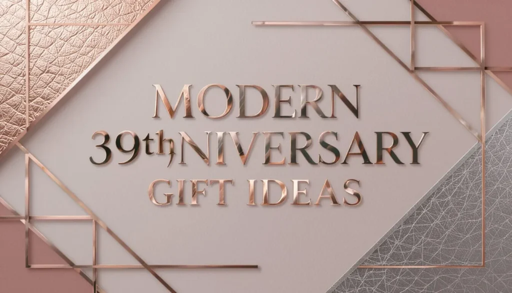 Modern 39th Anniversary Gift Ideas