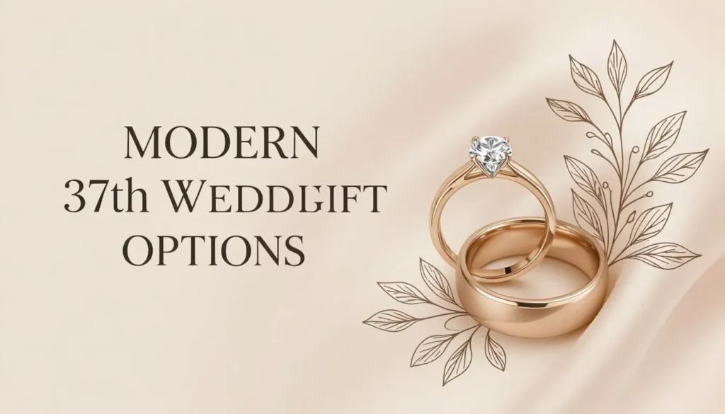 Modern 37th Wedding Gift Options