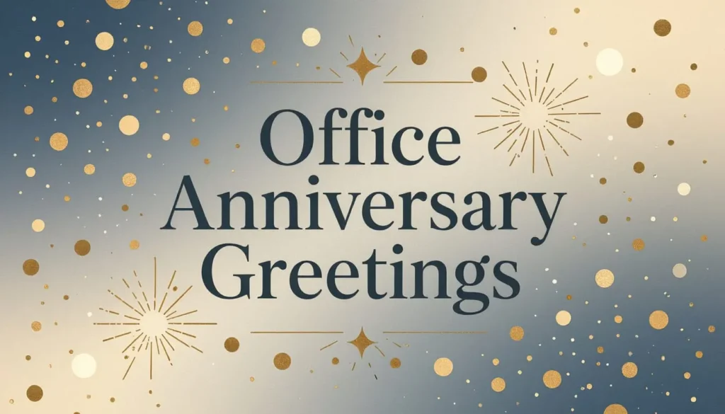 Office Anniversary Greetings