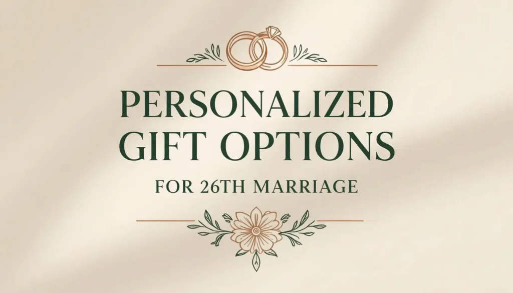 Personalized Gift Options for 26th Marriage