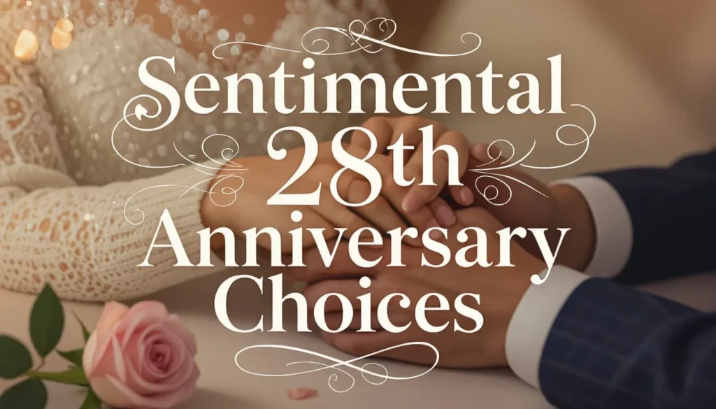 Sentimental 28th Anniversary Choices