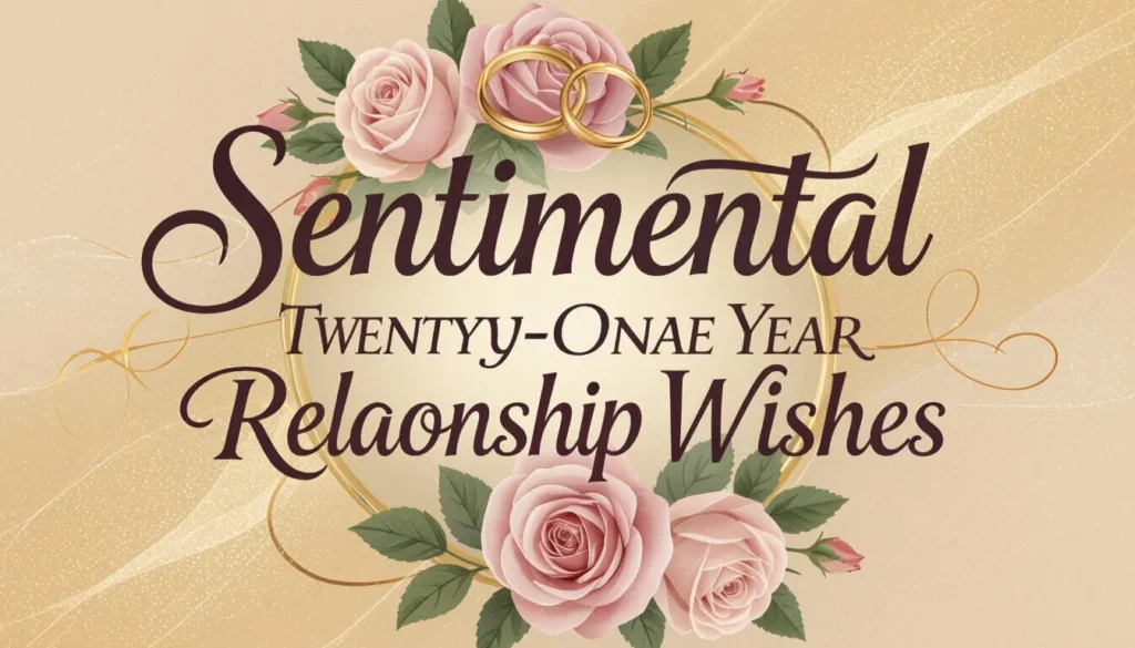Sentimental Twenty-One Year Relationship Wishes