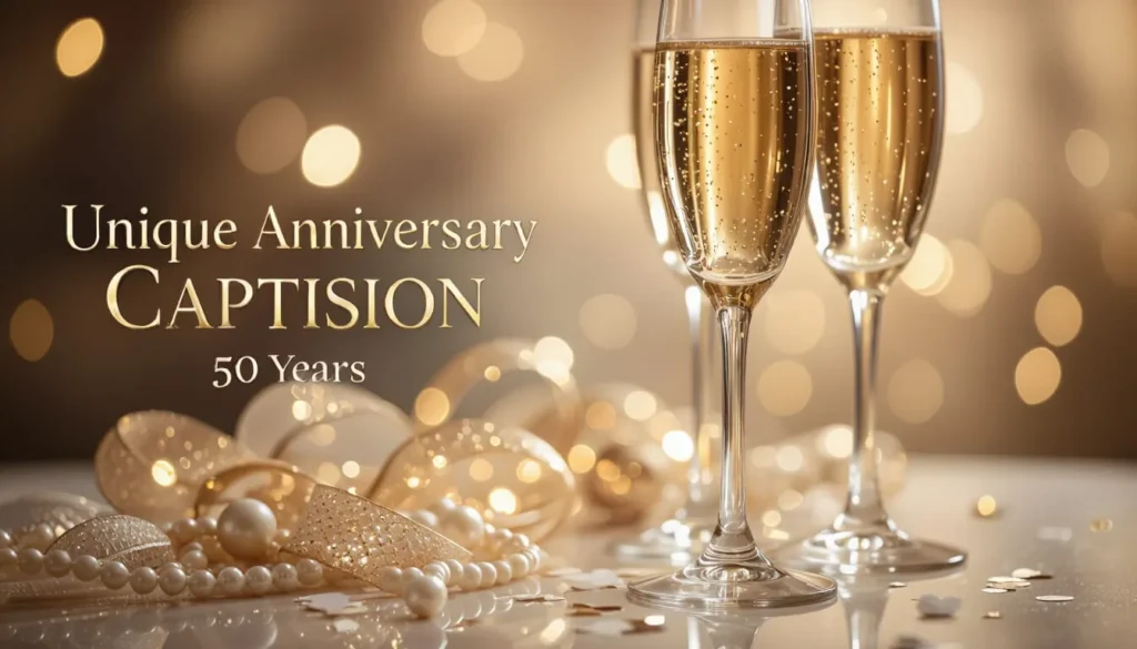 Unique Anniversary Caption Lines for 50 Years