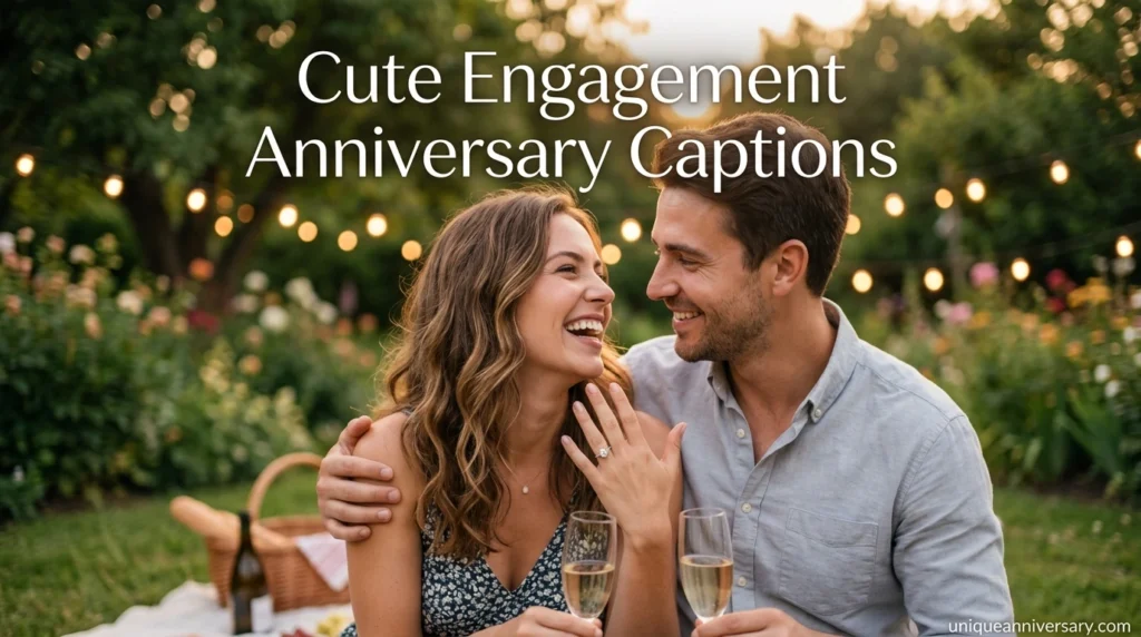 Cute Engagement Anniversary Captions