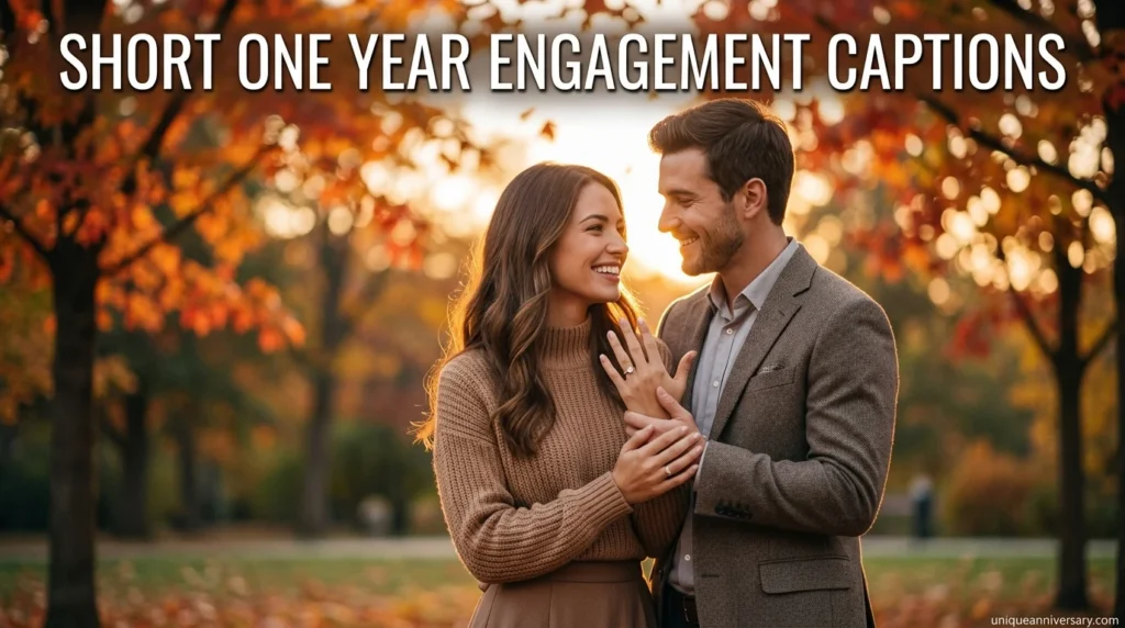 Short One Year Engagement Captions