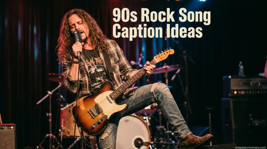 90s Rock Song Caption Ideas