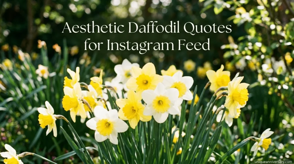 Aesthetic Daffodil Quotes for Instagram Feed