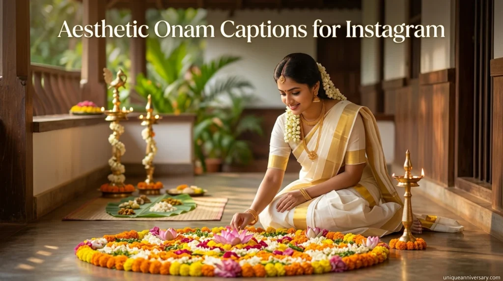 Aesthetic Onam Captions for Instagram