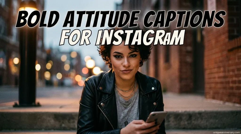 Bold Attitude Captions for Instagram