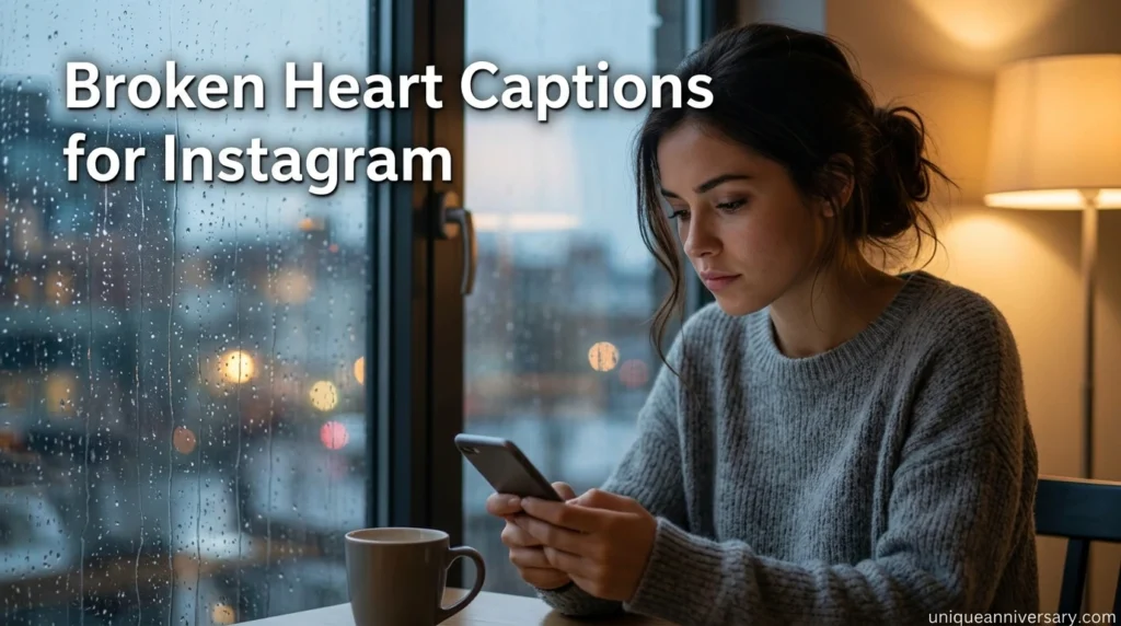 Broken Heart Captions for Instagram