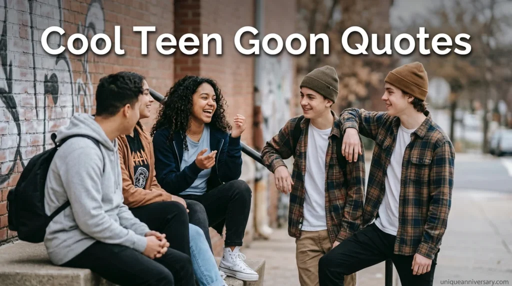 Cool Teen Goon Quotes
