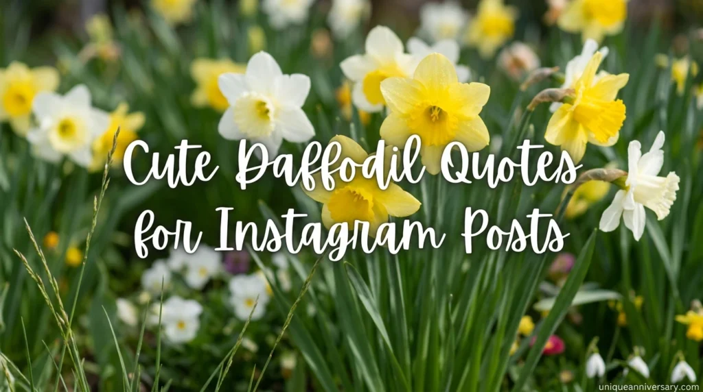 Cute Daffodil Quotes for Instagram Posts