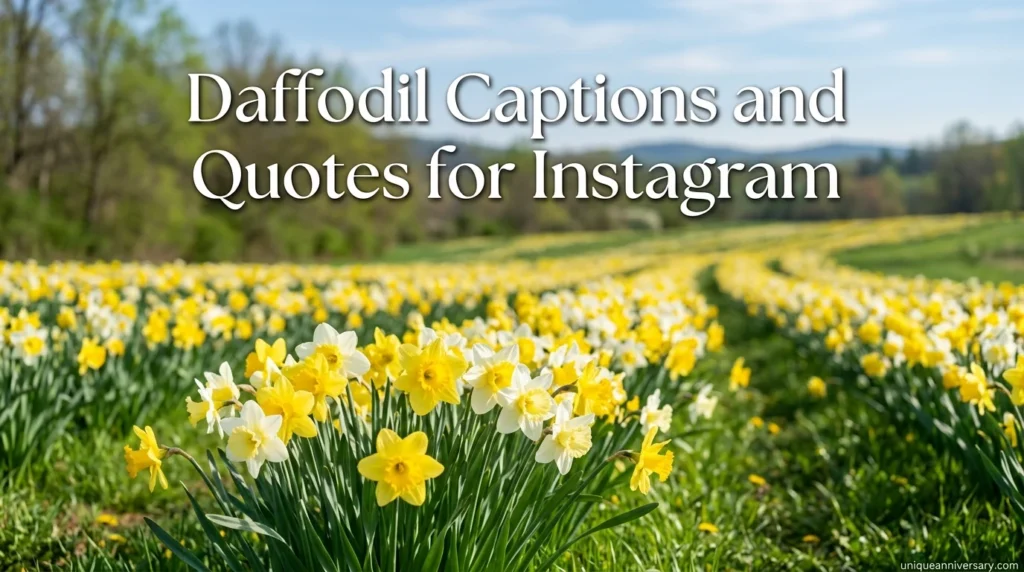 Daffodil Captions and Quotes for Instagram