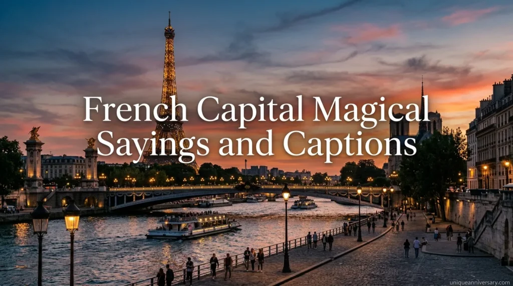 French Capital Magical Sayings and Captions