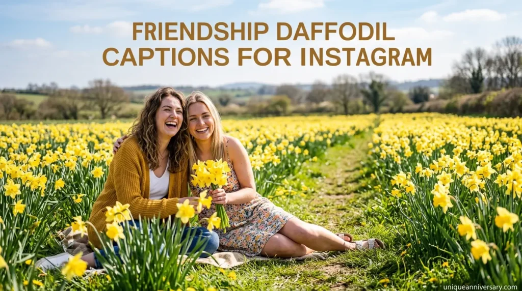 Friendship Daffodil Captions for Instagram