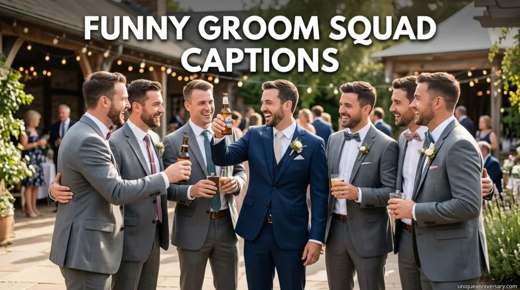 Funny Groom Squad Captions