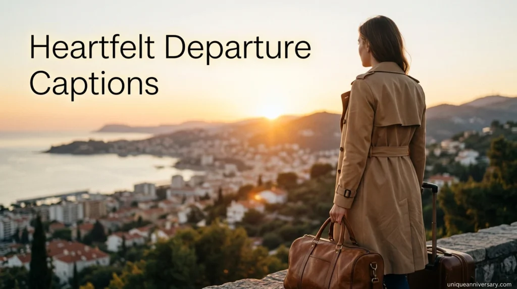 Heartfelt Departure Captions