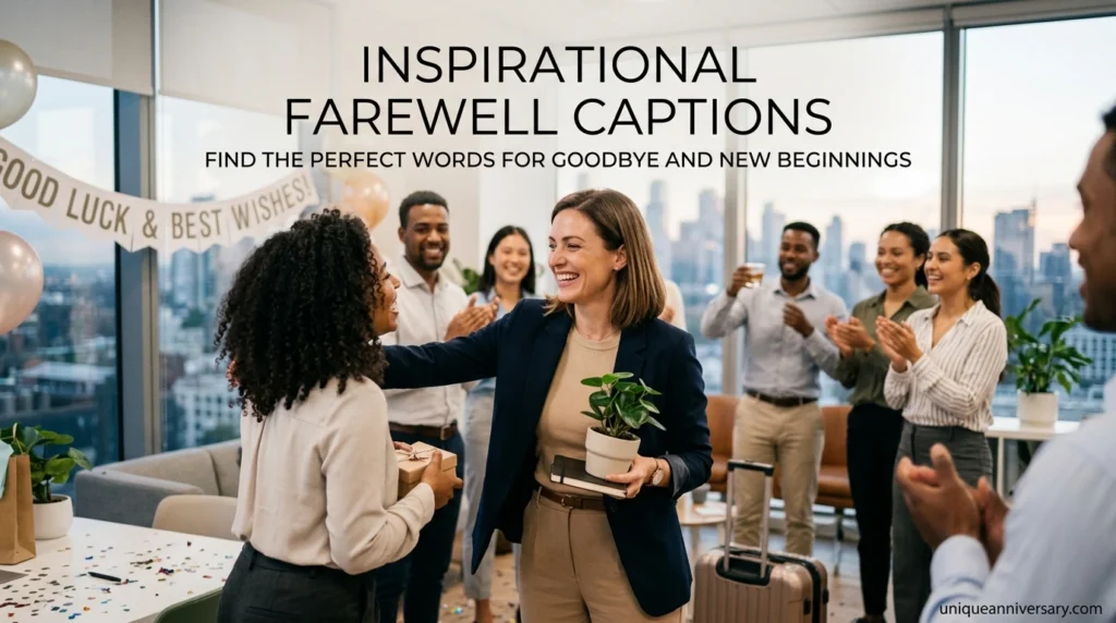Inspirational Farewell Captions