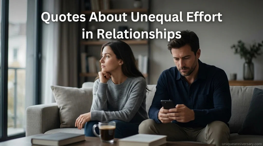 Quotes About Unequal Effort in Relationships