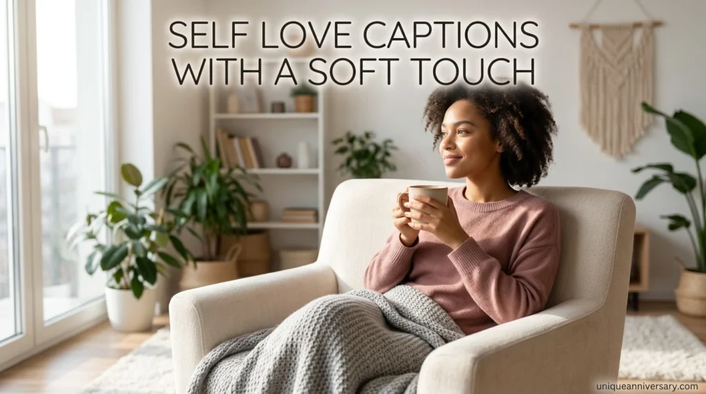Self Love Captions with a Soft Touch