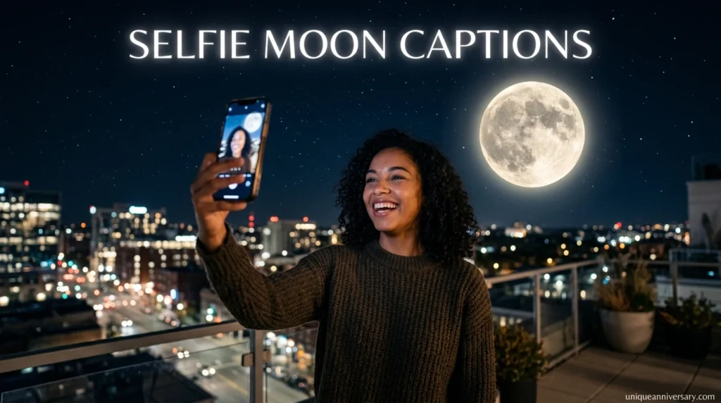 Selfie Moon Captions