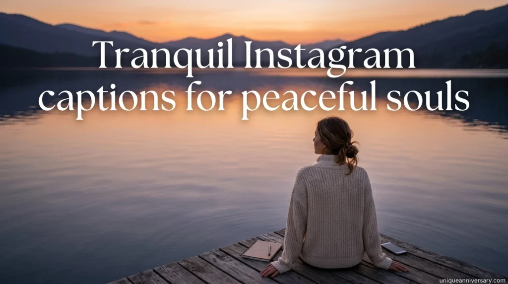 Tranquil Instagram captions for peaceful souls