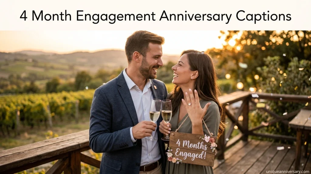 4 Month Engagement Anniversary Captions