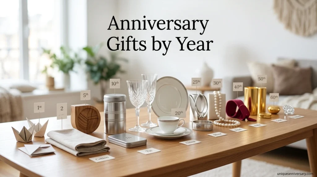 Anniversary Gifts by Year