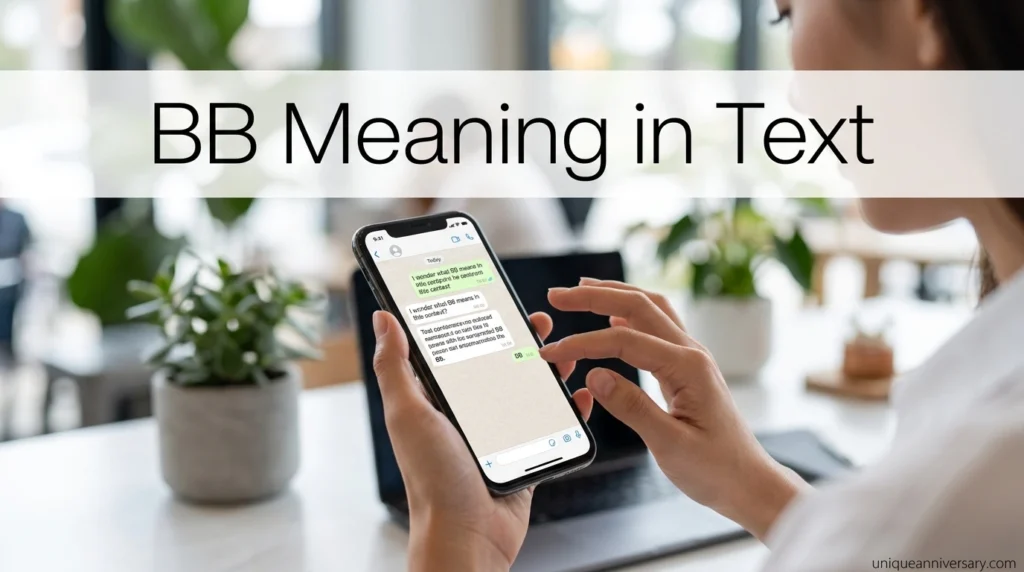 BB Meaning in Text