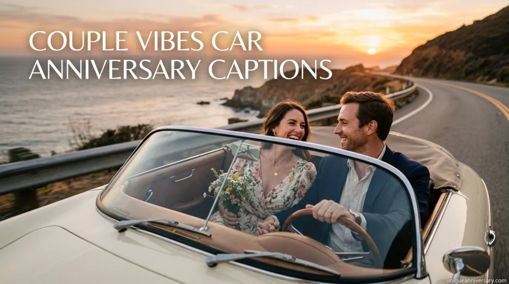 Couple Vibes Car Anniversary Captions