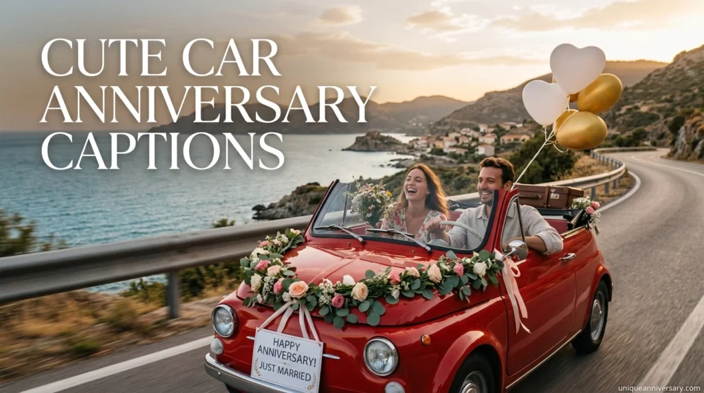 Cute Car Anniversary Captions