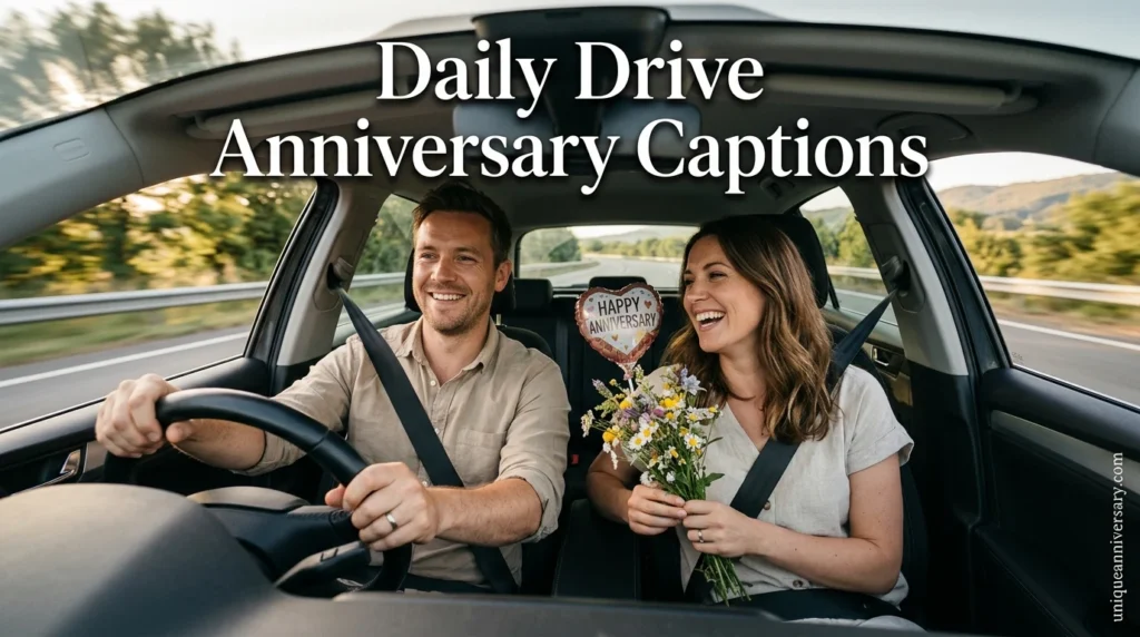Daily Drive Anniversary Captions