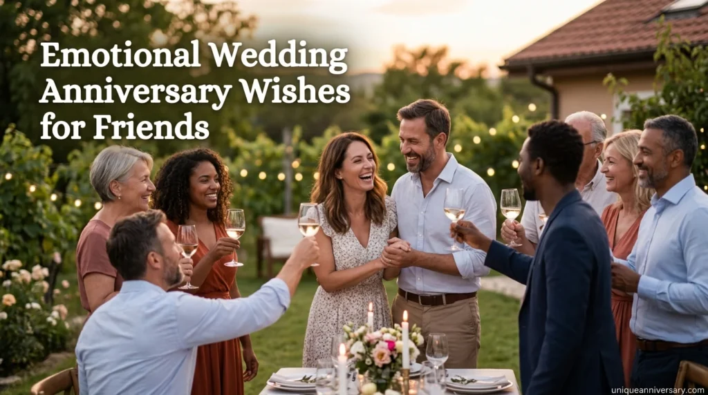 Emotional Wedding Anniversary Wishes for Friends