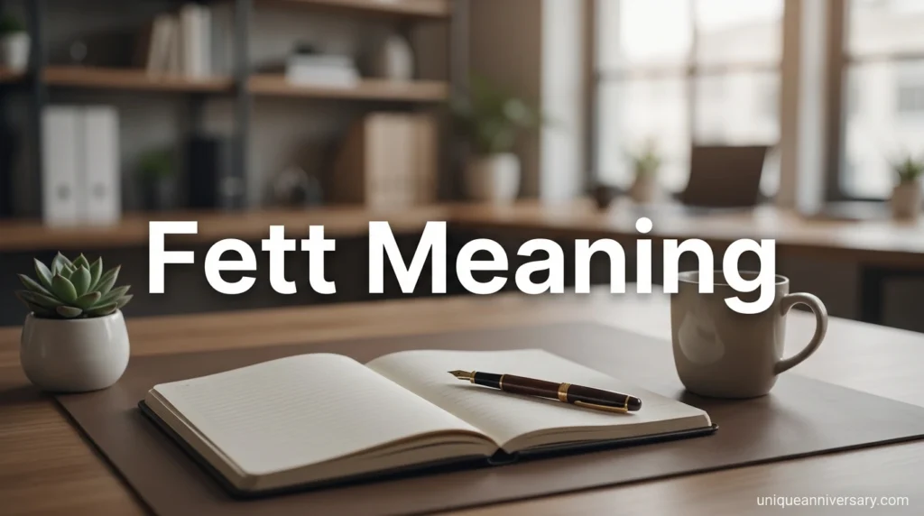 Fett Meaning