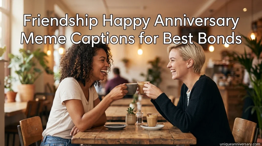 Friendship Happy Anniversary Meme Captions for Best Bonds.