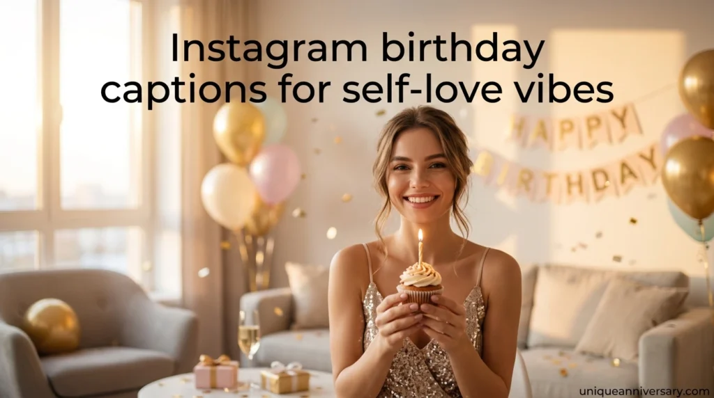 Instagram birthday captions for self-love vibes