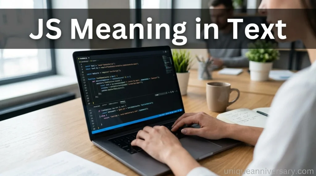 JS Meaning in Text
