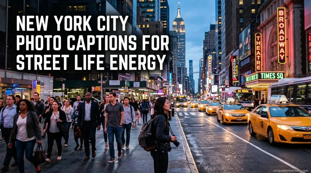New York City Photo Captions for Street Life Energy
