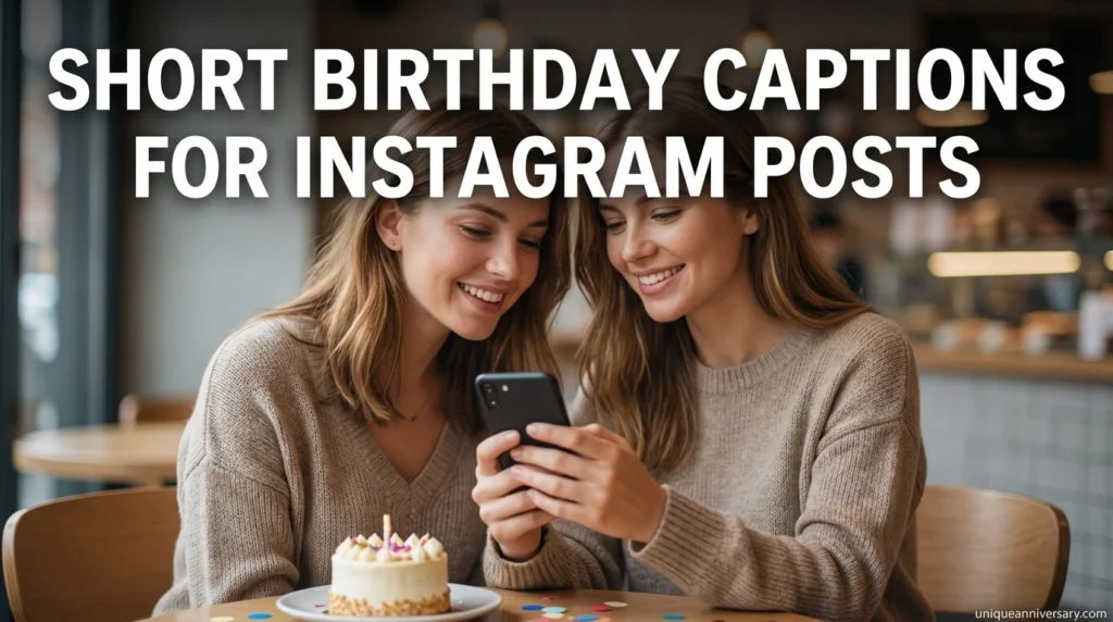 Short birthday captions for Instagram posts