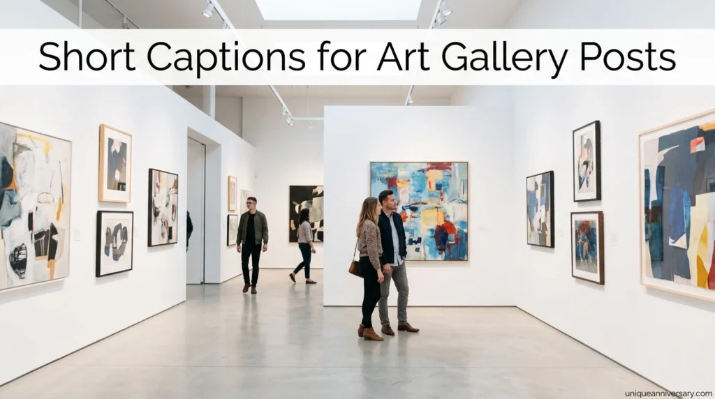 Short Captions for Art Gallery Posts