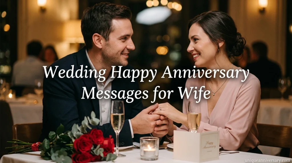 Wedding Happy Anniversary Messages for Wife