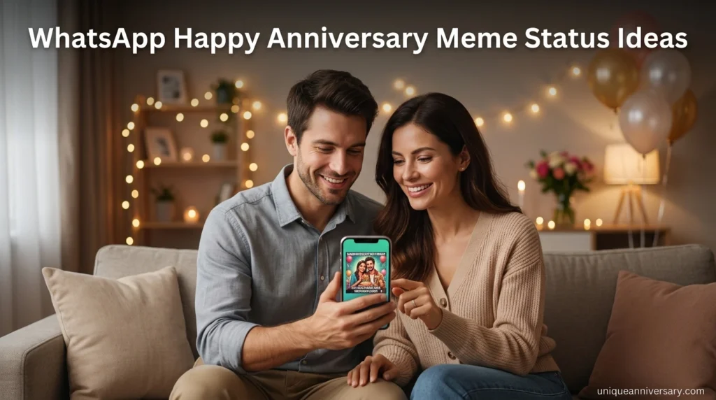 WhatsApp Happy Anniversary Meme Status Ideas.