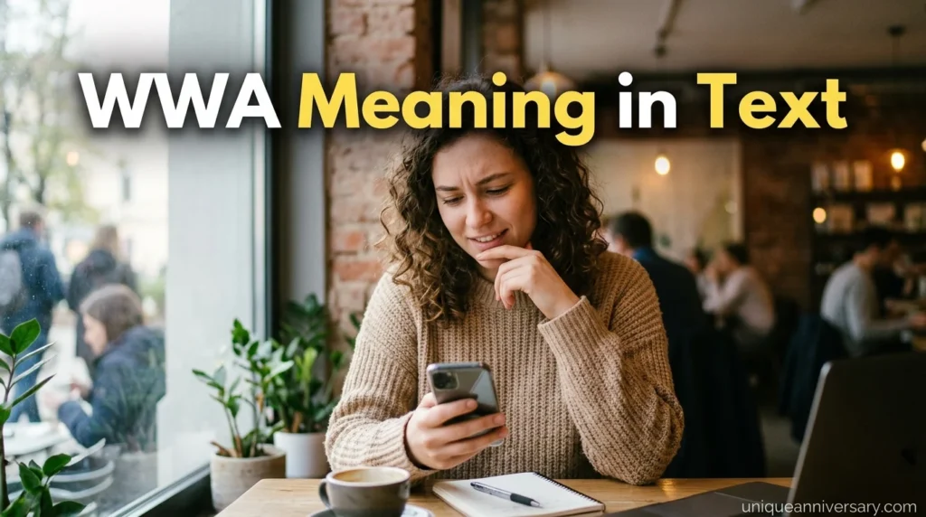 WWA Meaning in Text
